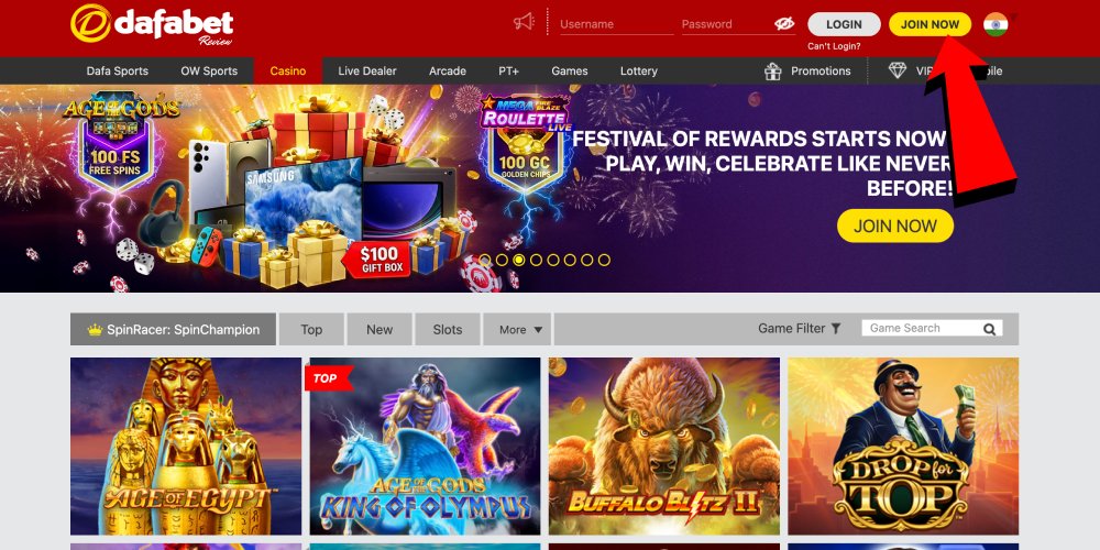 click on the sign up